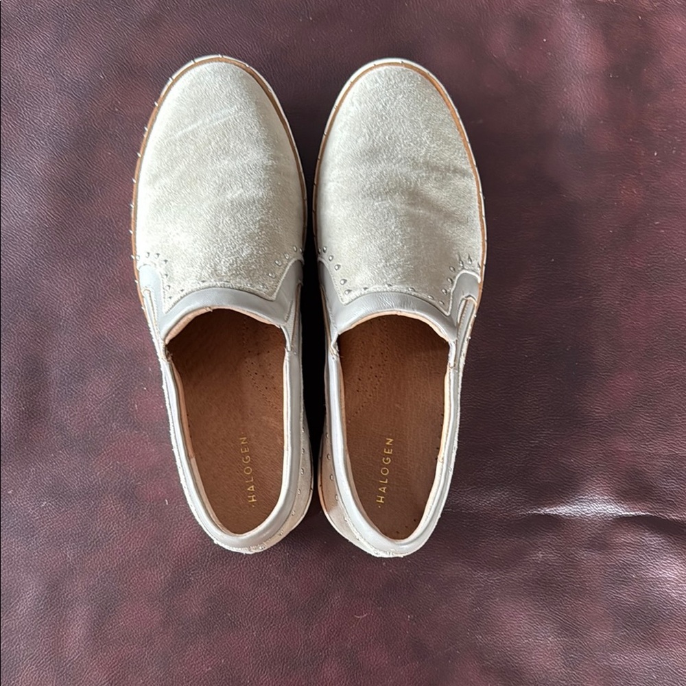 Halogen Gray Loafers Slip-On Shoes